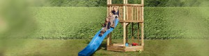 Kinderspielgeräte Kletterturm mit Rutsche