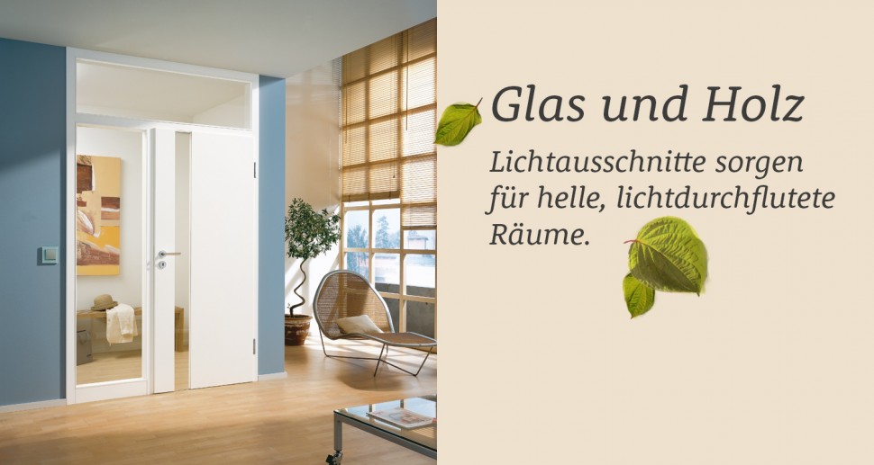 Zimmertüren Lebo weiß glaseinsatz lichtfenster