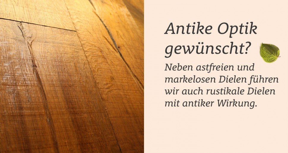 Antiker Holzboden Optik antik