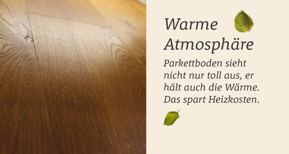 Warme Atmosphäre Holzboden