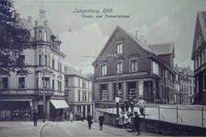 Langenberg Haupt und Donnerstraße historische Ansicht