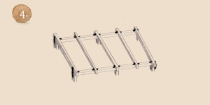 Dachsparren Fahrradhaus