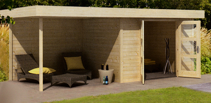 GazeBox – eine zusammenklappbare Garage, die auch ein Vordach oder ein  Gartenhaus sein kann