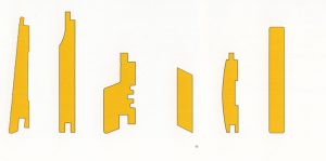 Profile einer Holzfassade