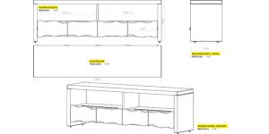 Ansichten Fernsehschrank